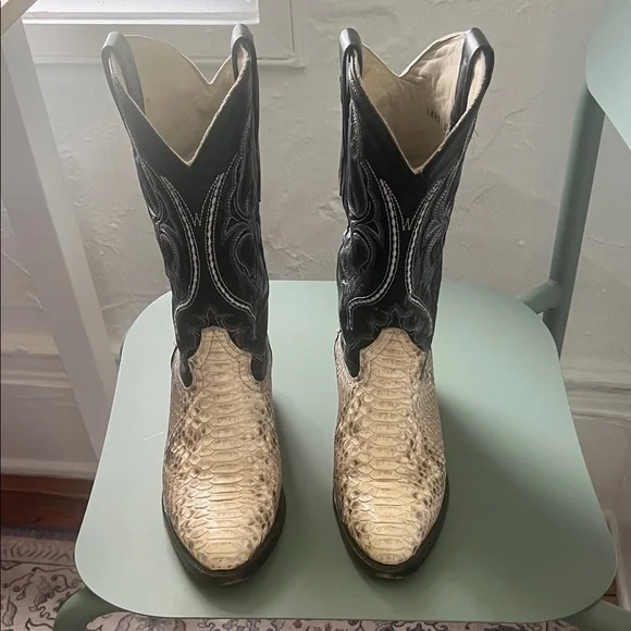 J.B.Dillion Python Snake Skin Boots women’s/mens